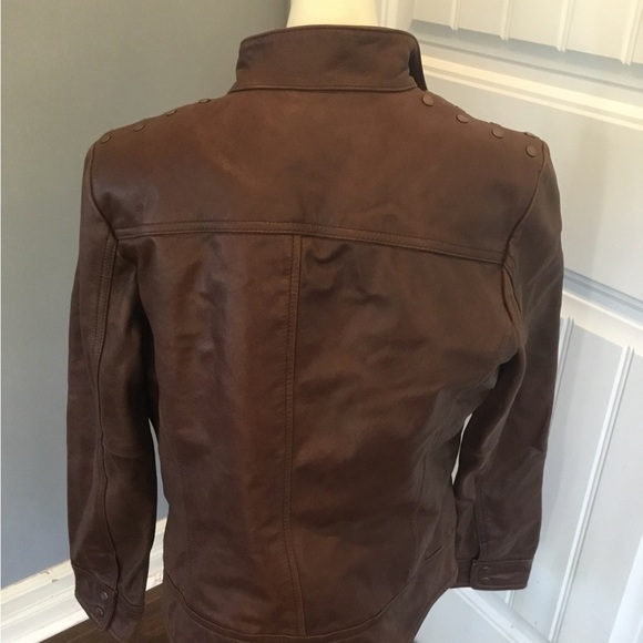 Kenneth Cole Leather Jacket - Picture 2 of 7